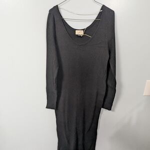 Universal Thread Black Long Sleeve Dress